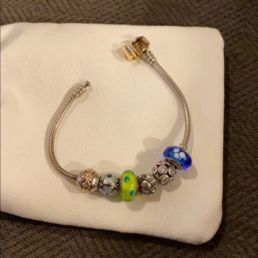 Pandora bracelet and charms